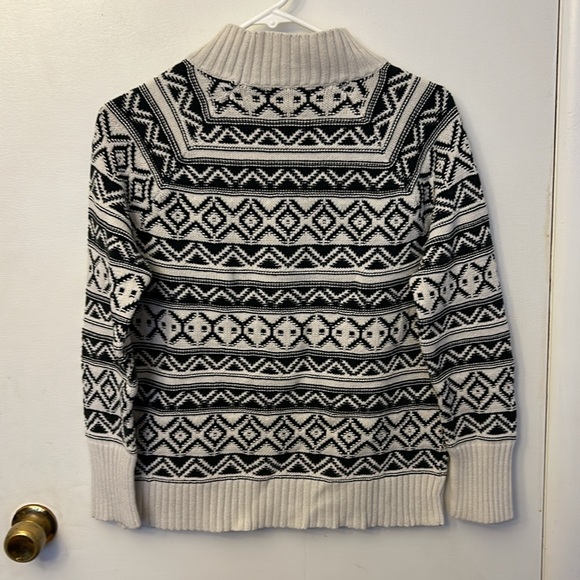 Chaps Women’s Sweater Black/White Size Medium - Picture 4 of 4
